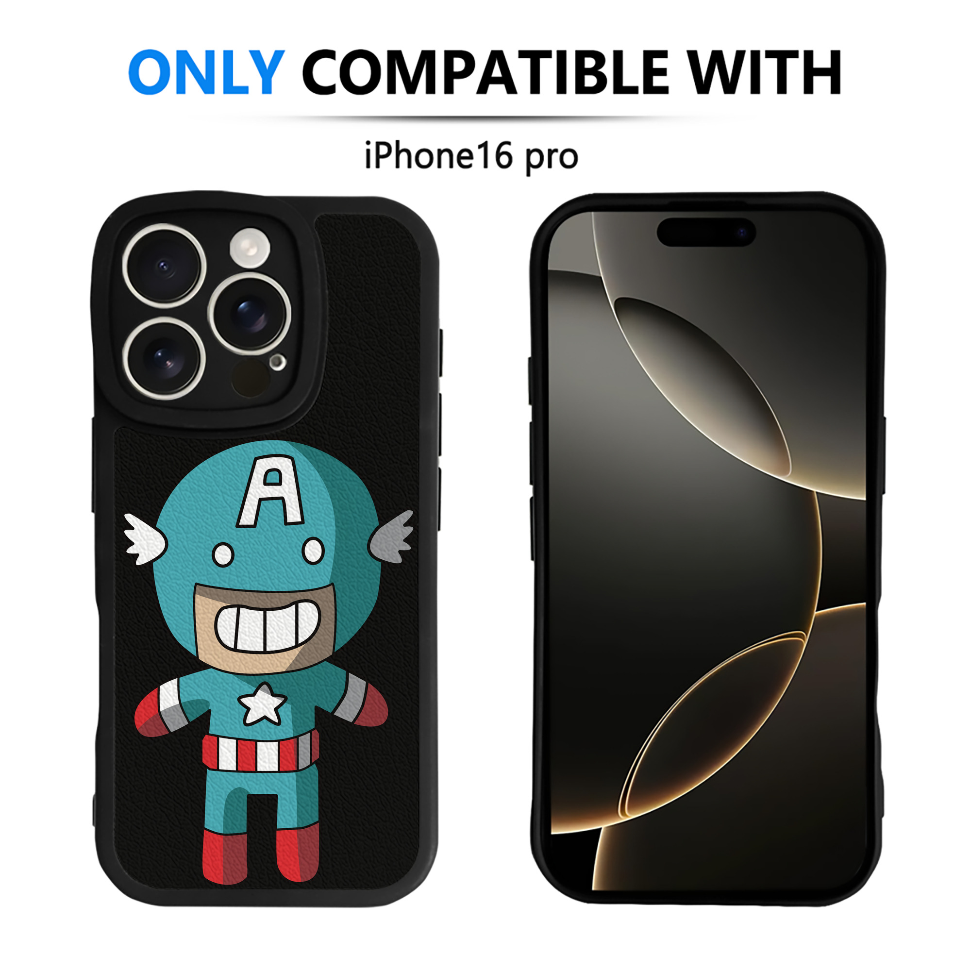 （画像用） アベンジャーズ The Avengers 【iPhone 16シリーズ対応】シリコンスマホケース（レザー調） 材質：シリコン